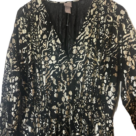 Black & Gold Dress size L - Picture 4 of 4